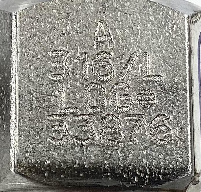 Thermowell, THD, 1/2"x3/4"x3", 316SS