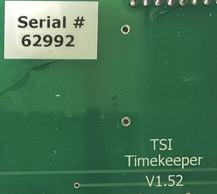 Time Keeper, V1.52, TSI