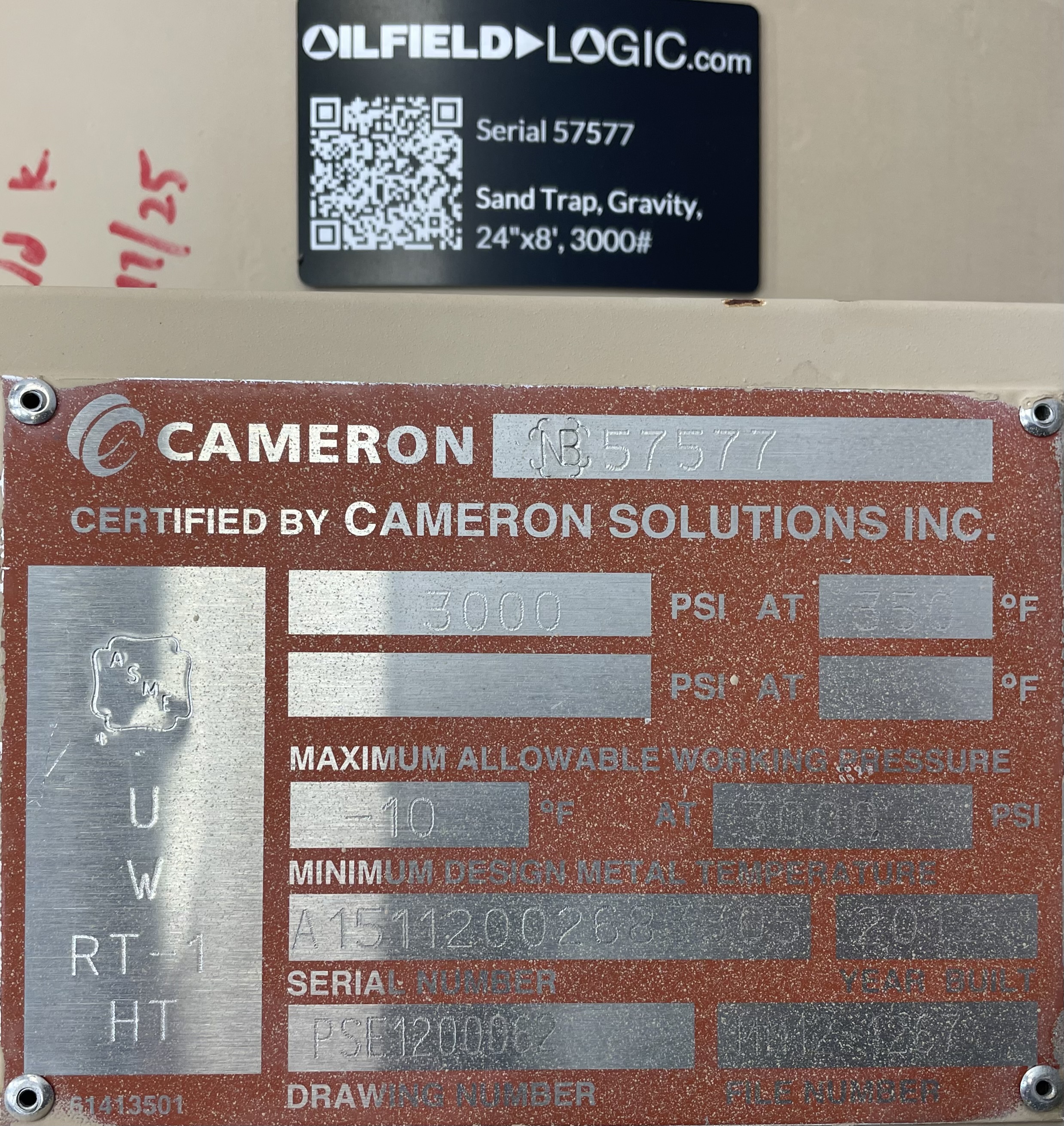 Used Sand Trap, Gravity, 24"x8', 3000#