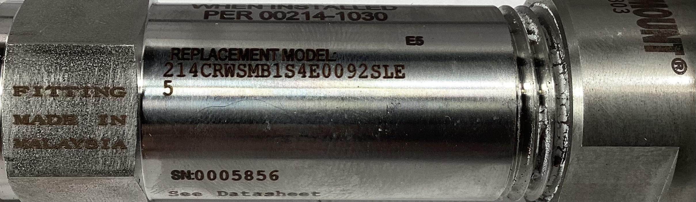 Thermocouple, Rosemount, 1/2"x8-1/2",