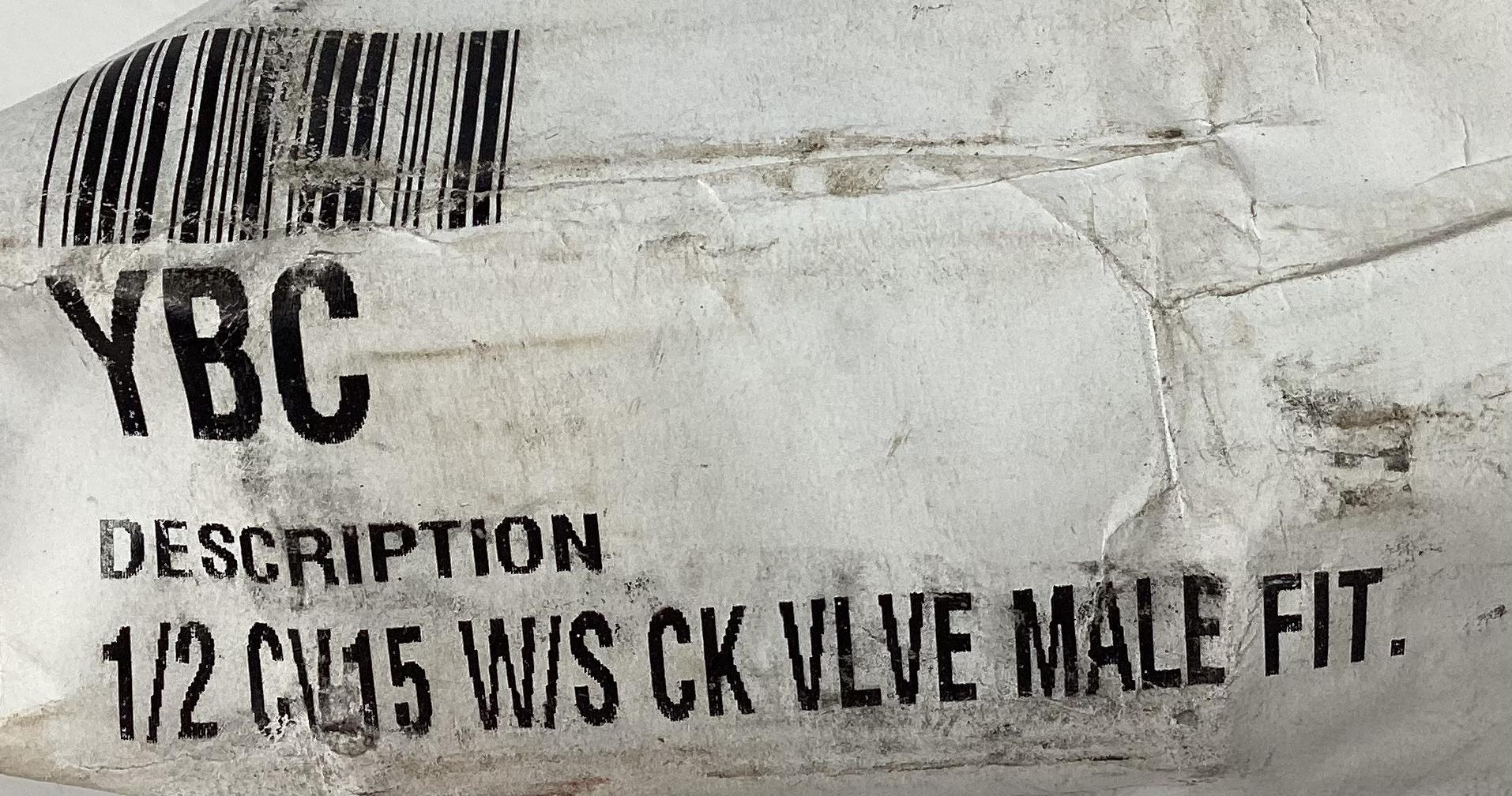 1/2" CV15 Spring Check Valve