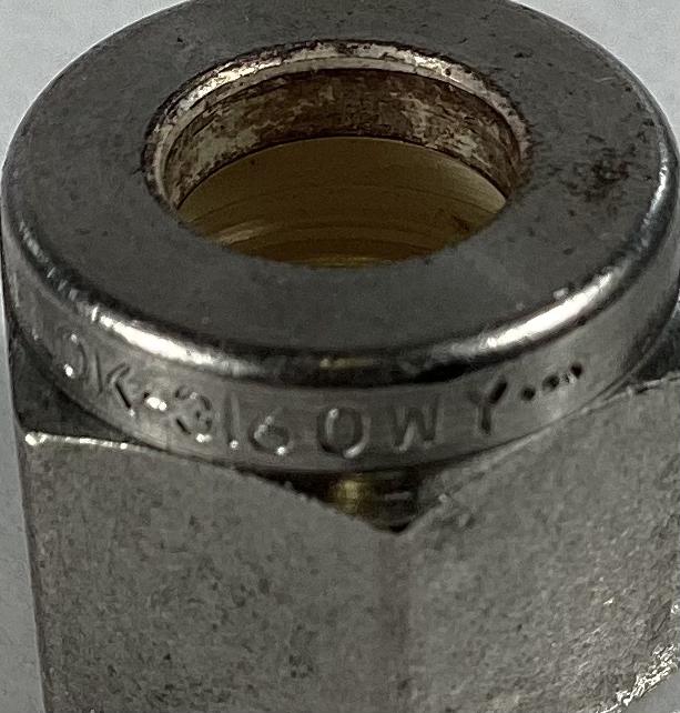 Fitting, Tube, Elbow, Stainless Steel, 5/16"x1/4", Tubing x MNPT