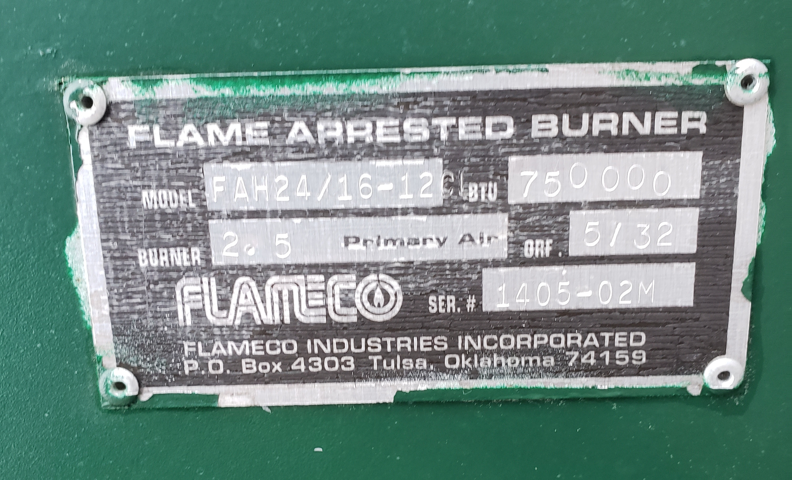 Used GPU, Single, 24"x10', 1440, 750 mbtu