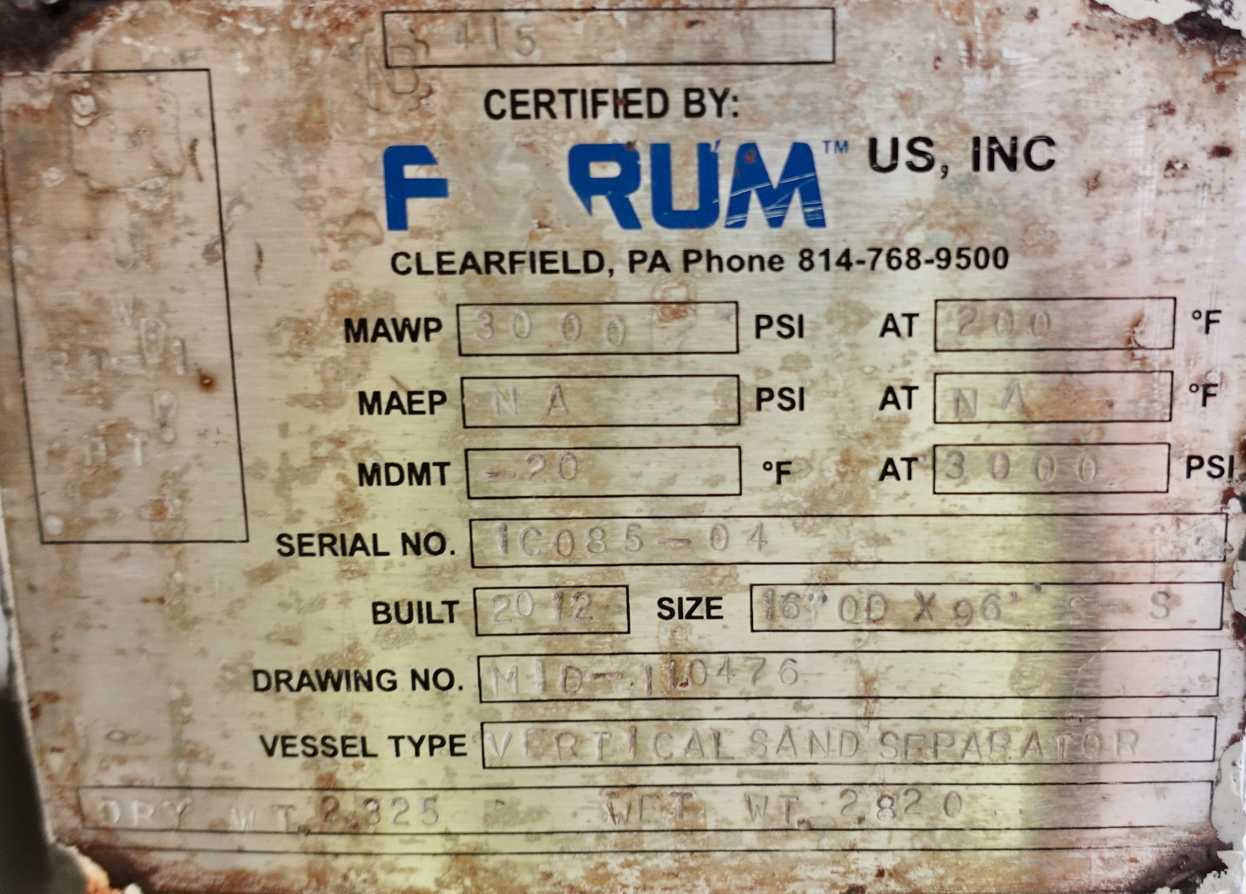 Used Sand Trap, Gravity, 16"x8', 3000#