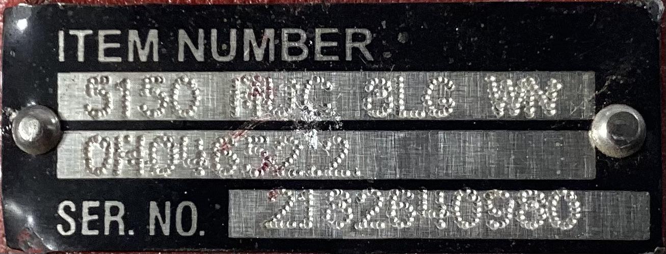 Hammer Union Closure, 5" 1500# PSI, WN, Kimray