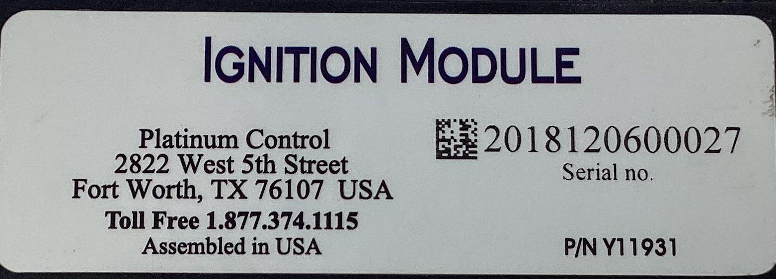 Platinum 600 Ignition Management System