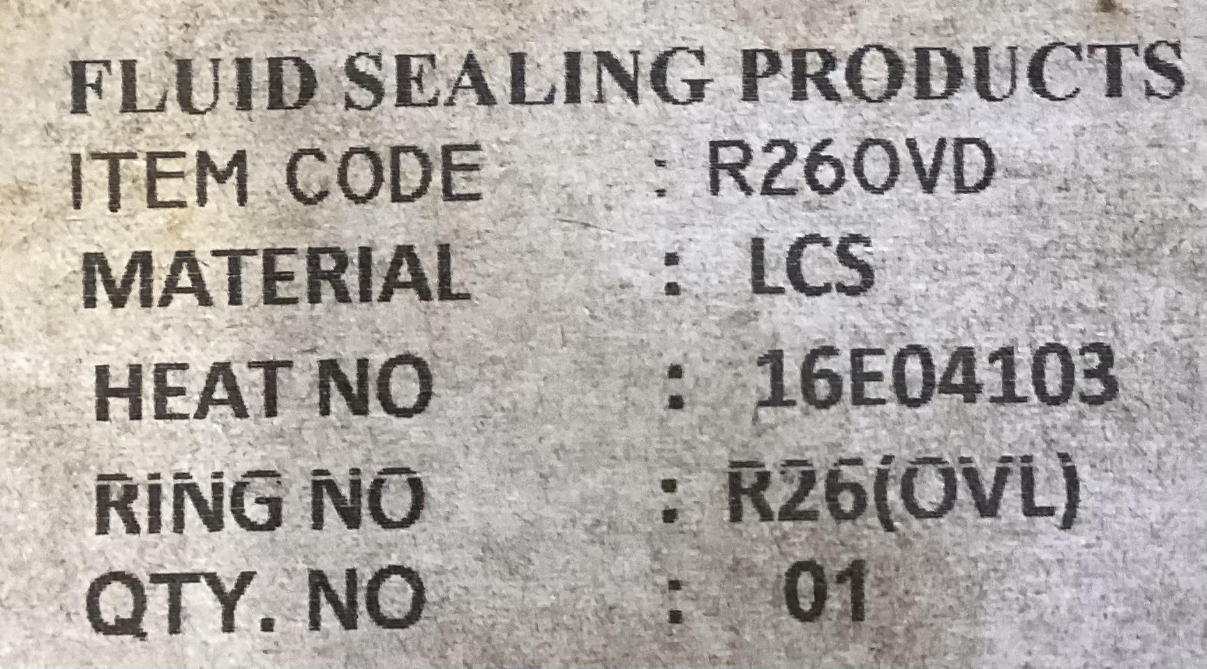 Gasket, Ring Joint, 2-1/2", 2000#, Iron, R26