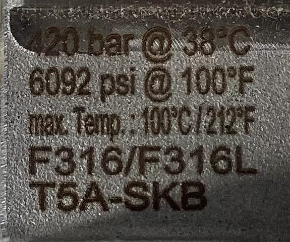 Manifold, 5-Valve, 1/2" 6092#