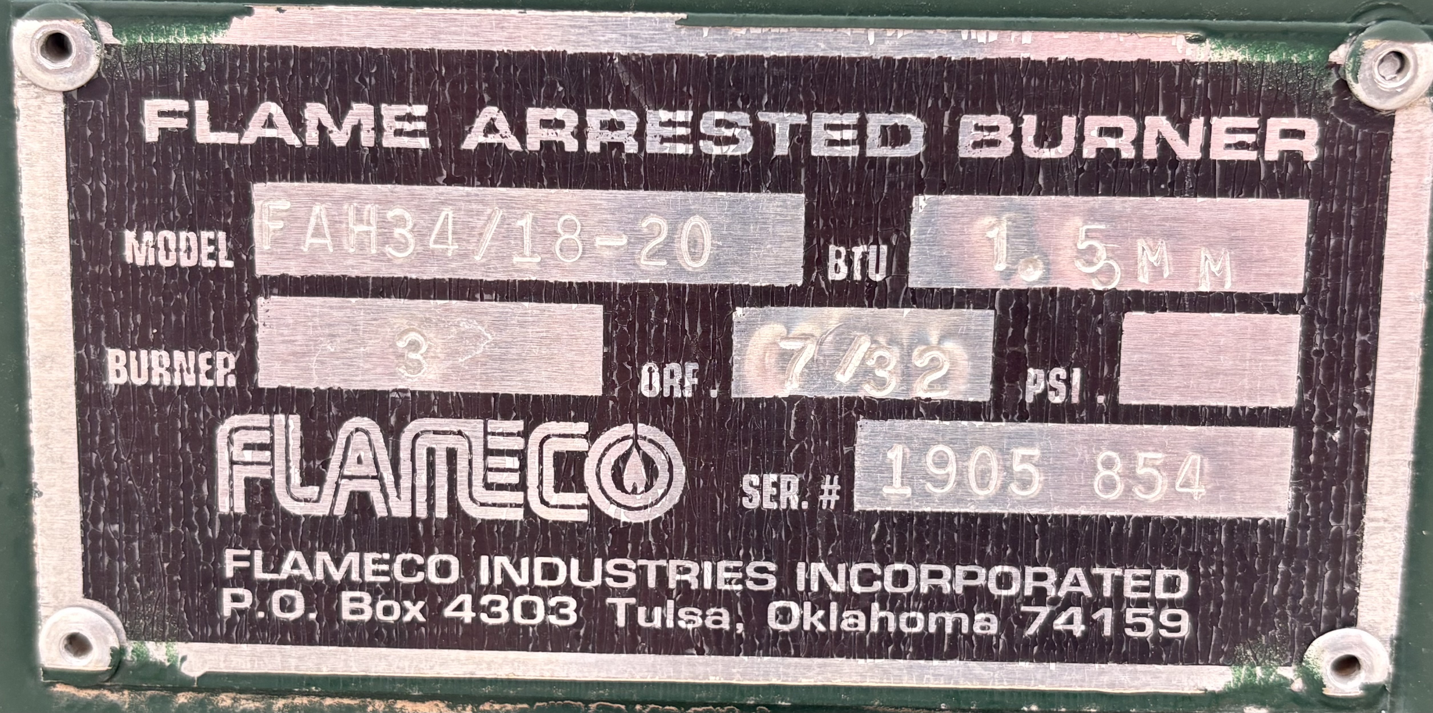 GPU, Single, 30"x8', 1440, 1.5 mmbtu