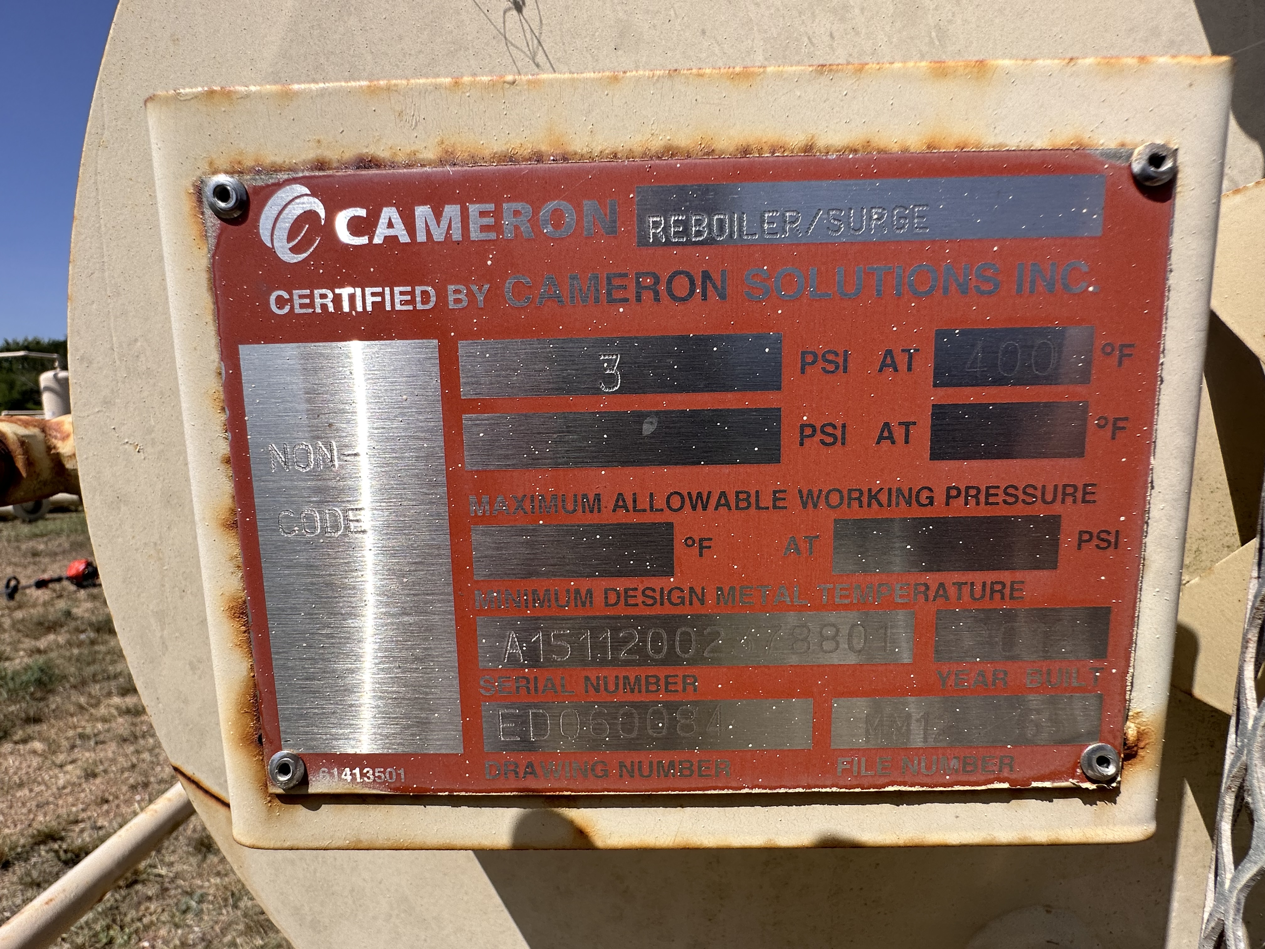 Dehy, 250 mbtu, 16" Tower