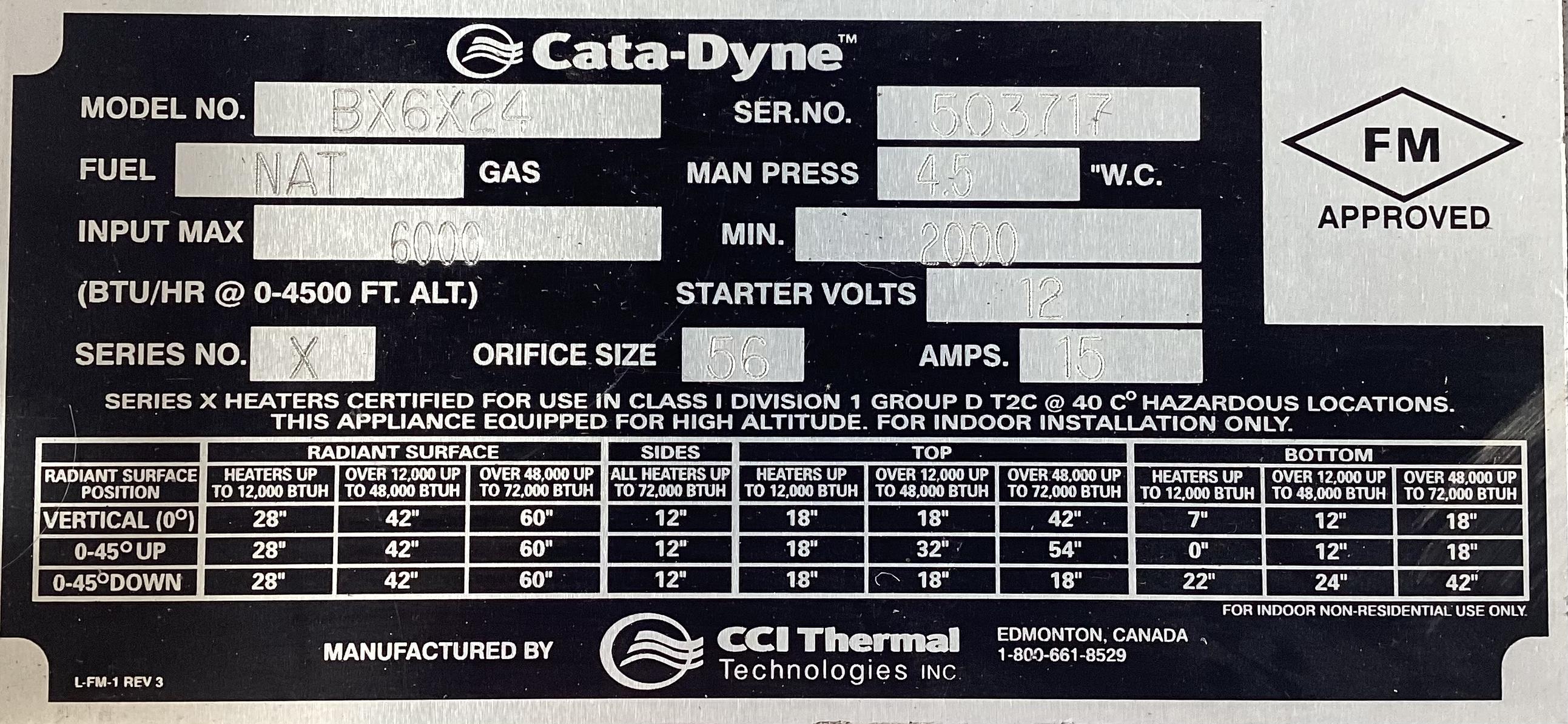 Heater, Natural Gas,