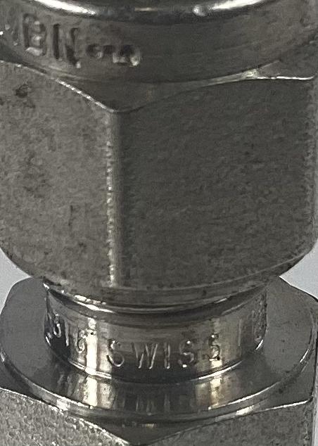 Fitting, Tube, Stainless Steel, Male, 1/4"x1/4", Tubing x MNPT