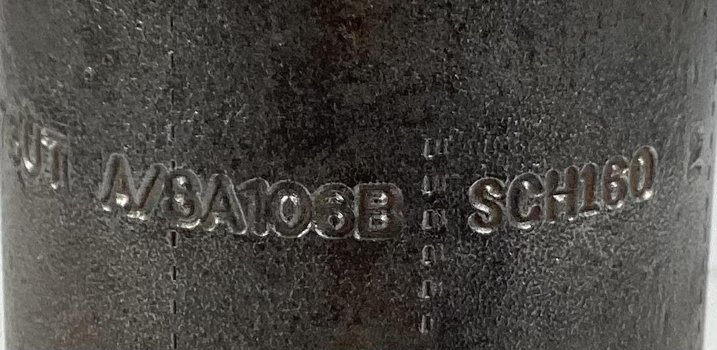 Nipple, 2" x 8", SCH160