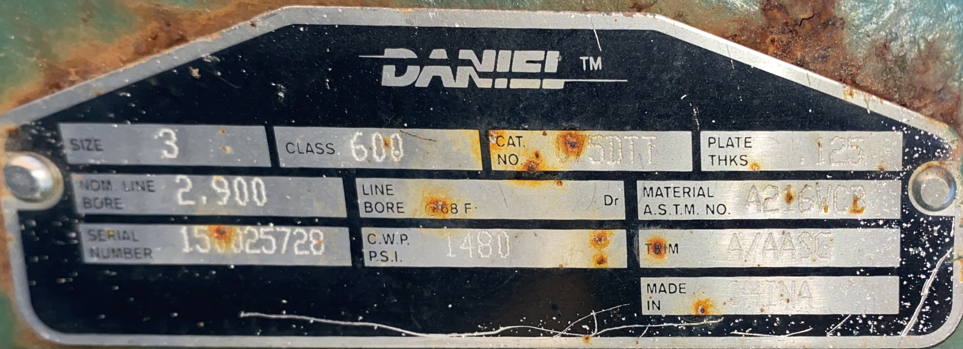 Meter Run, 3", 1480#