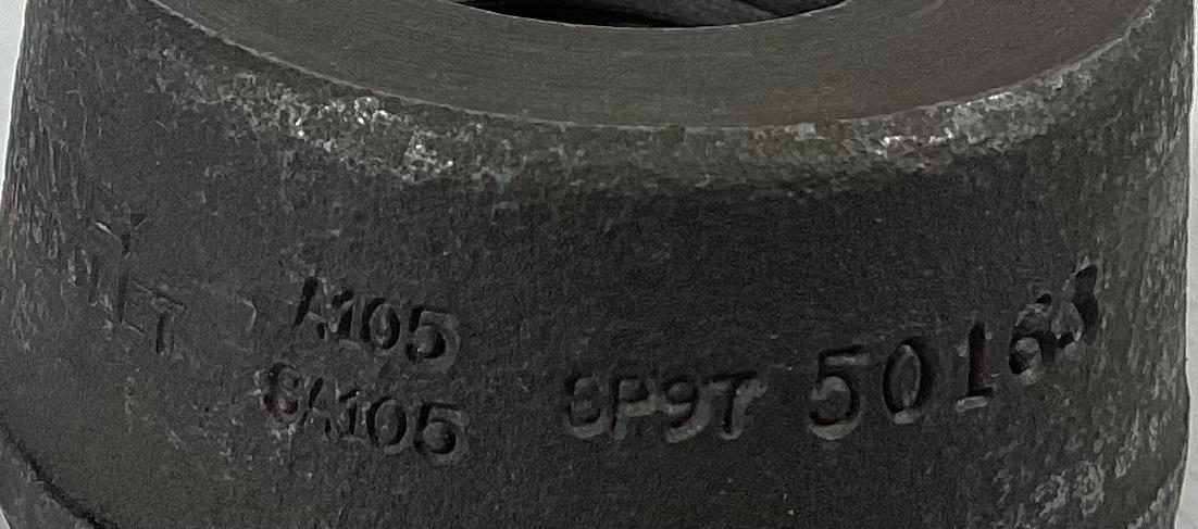 Threadolet, WxTHD, 6"-2 1/2"x1/2", FNPT, 6M , SA105