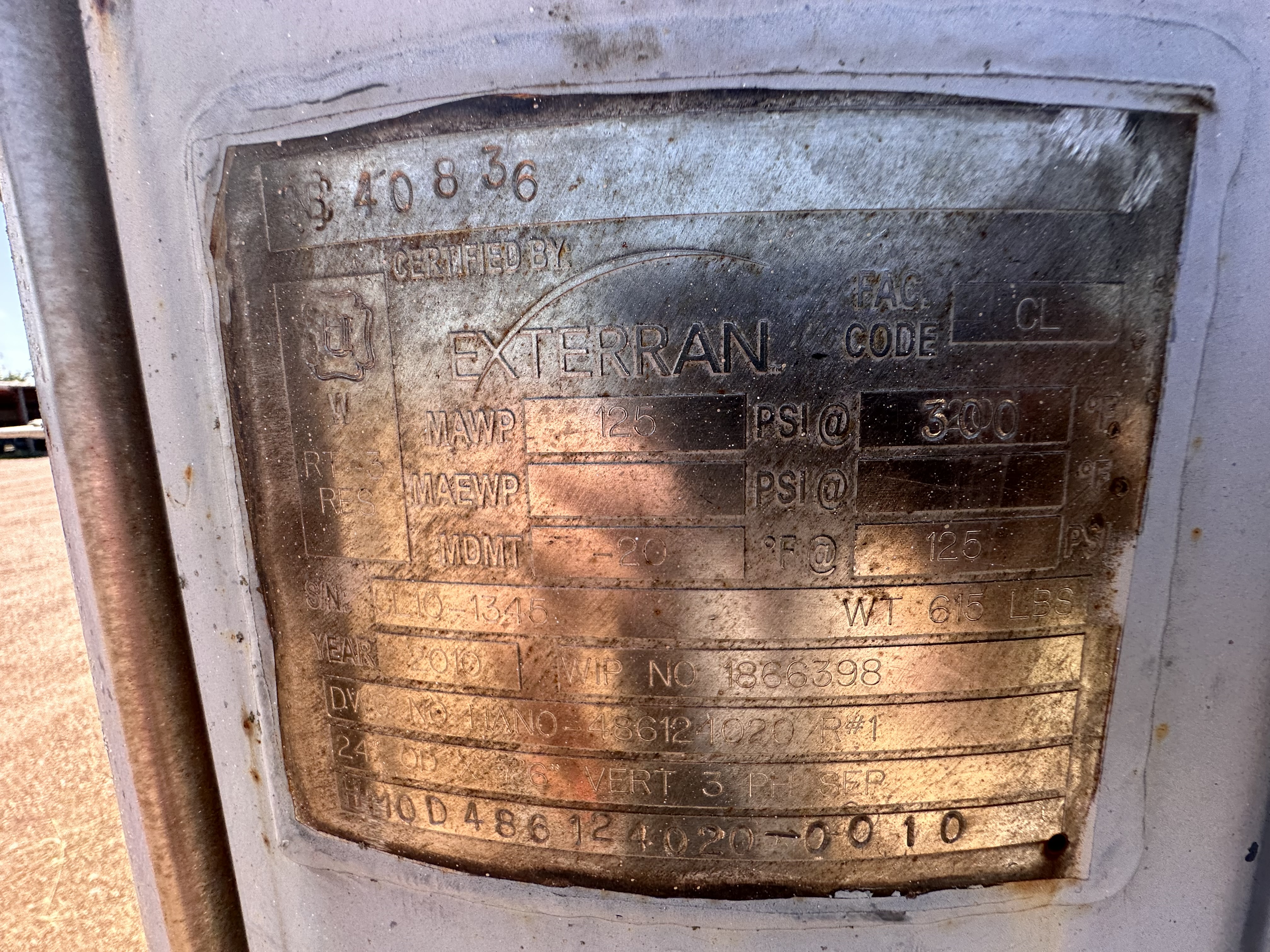 Used Stabilizer, 2000 bpd