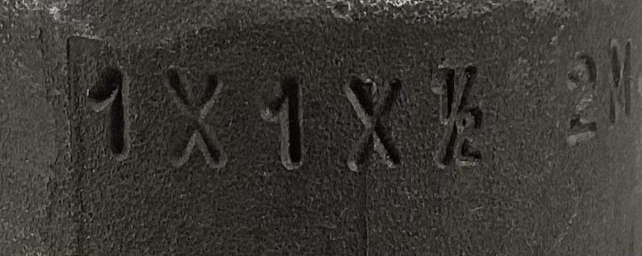 Tee, THD, 1"x1"x1/2", 2M, SA105