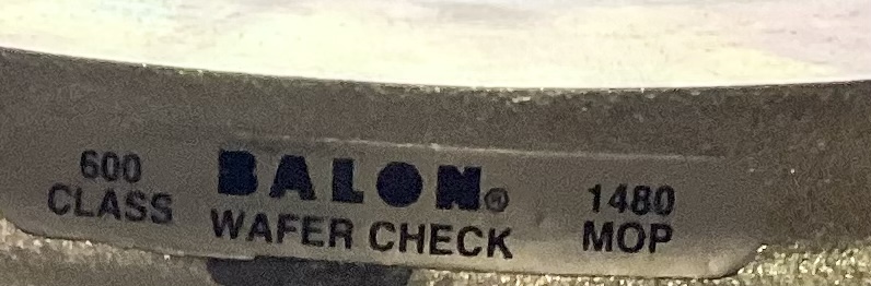 Valve, Check, Balon, 4", 1480#