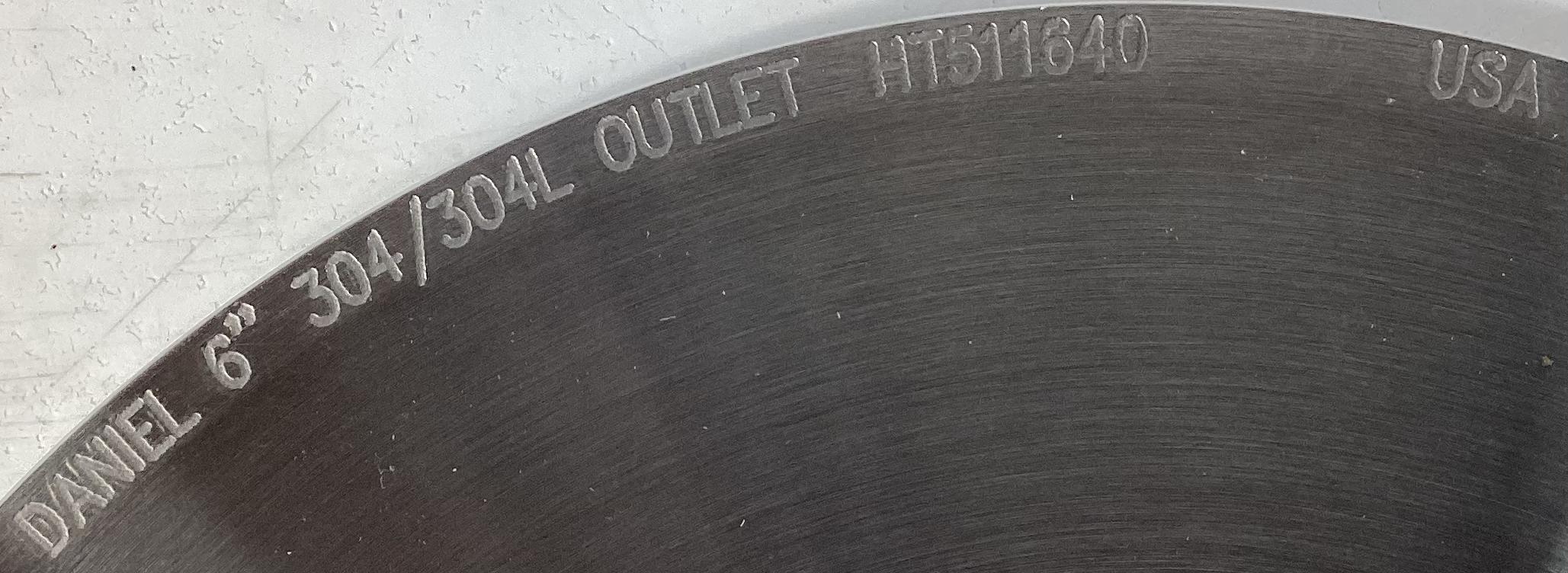 Orifice, Plate, 6", 2.5000", Daniel, RF150-2500, SS