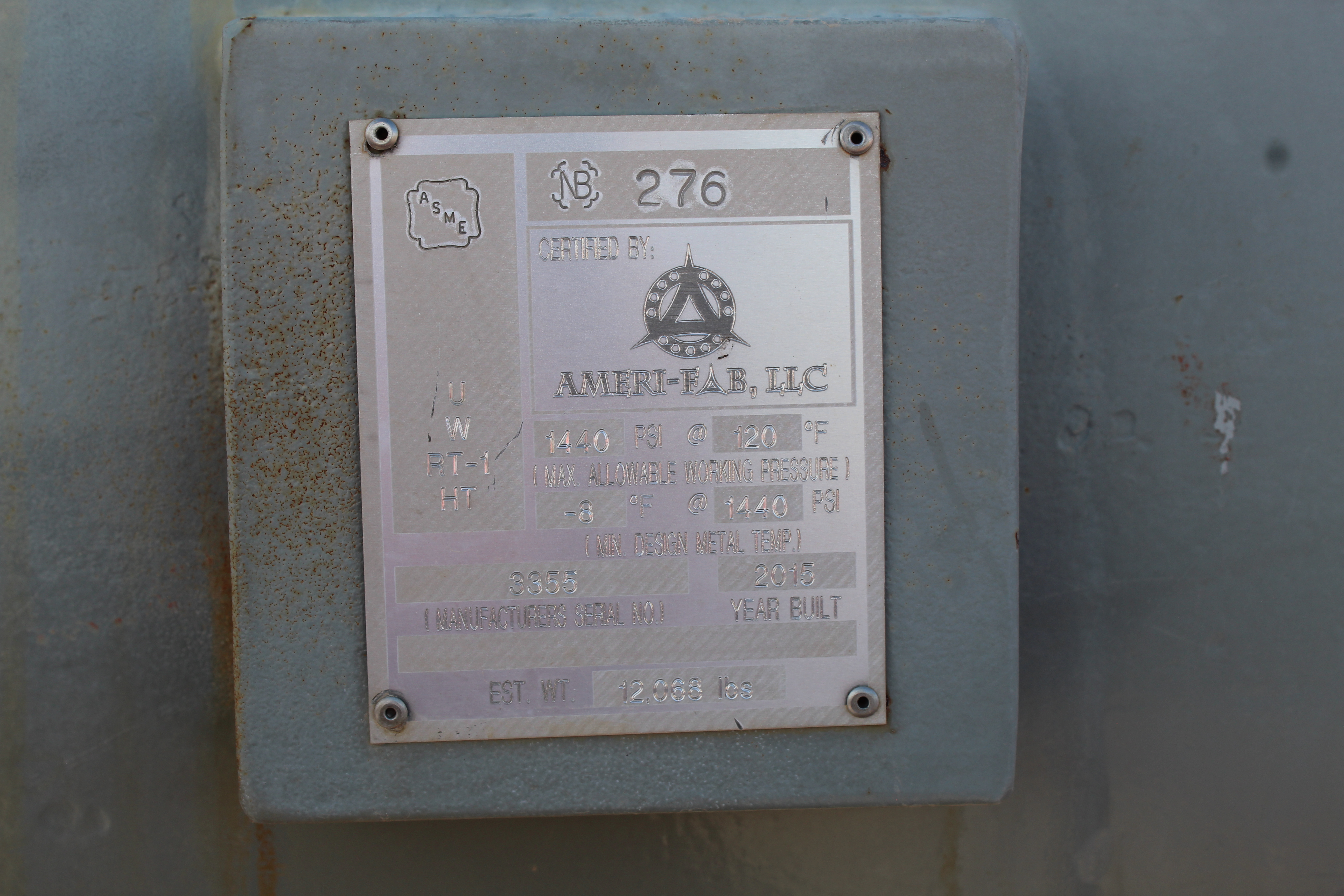 Used 2015 Ameri-Fab 48"x10', 1440#