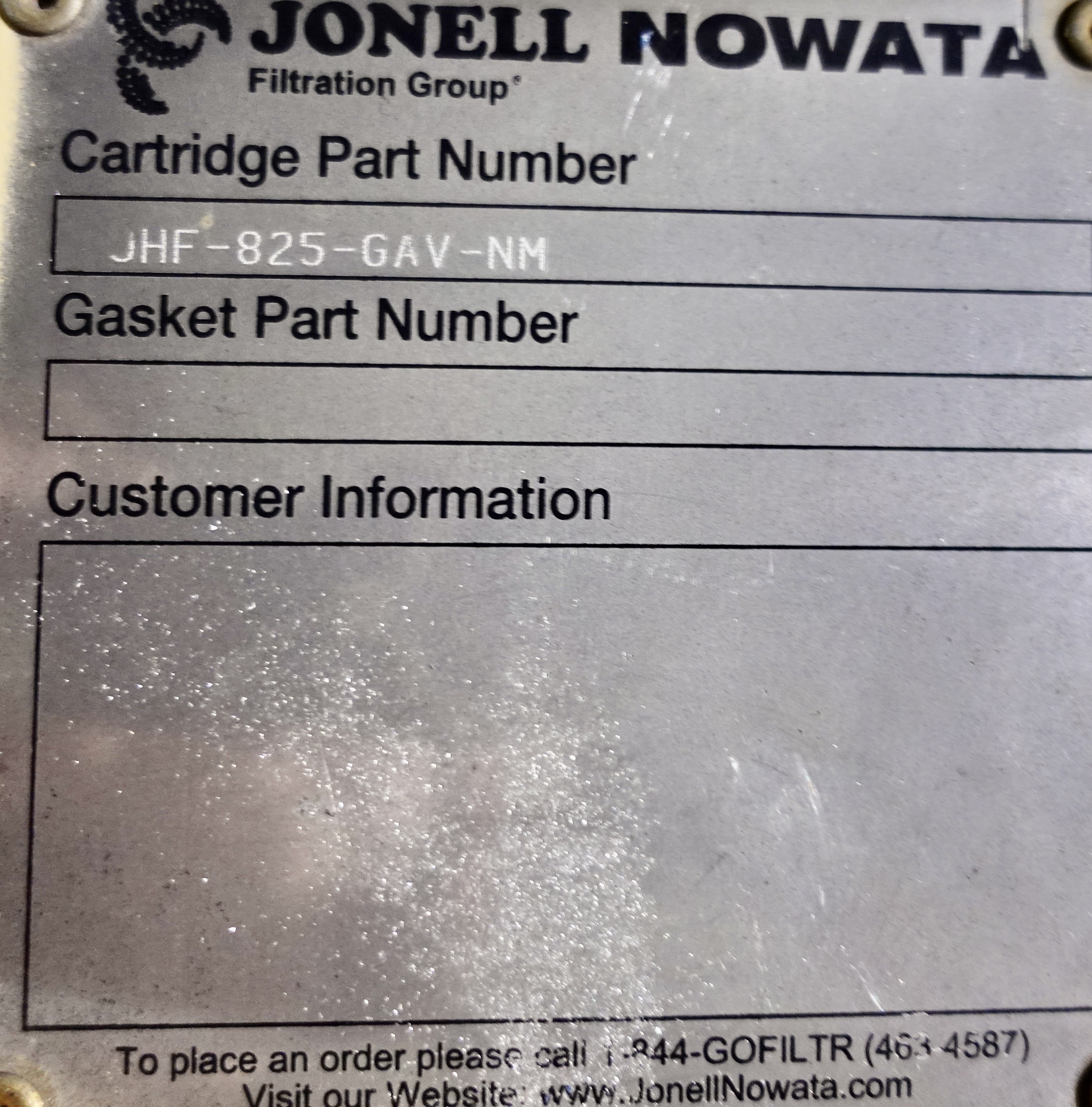 Refurbished Glycol, Filter, 8"x8', 1480#