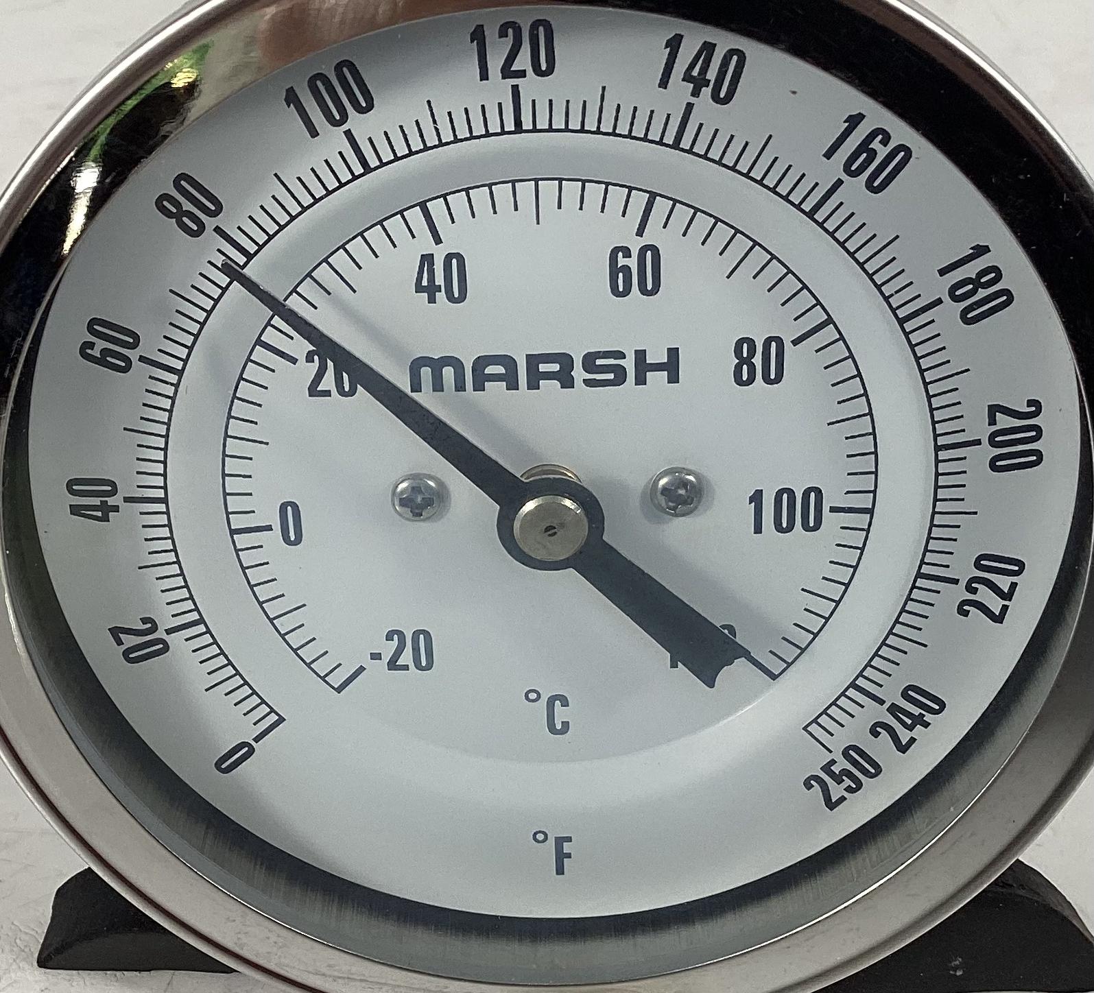 Gauge, Temperature, 1/2"x3"x6", 0-250°F