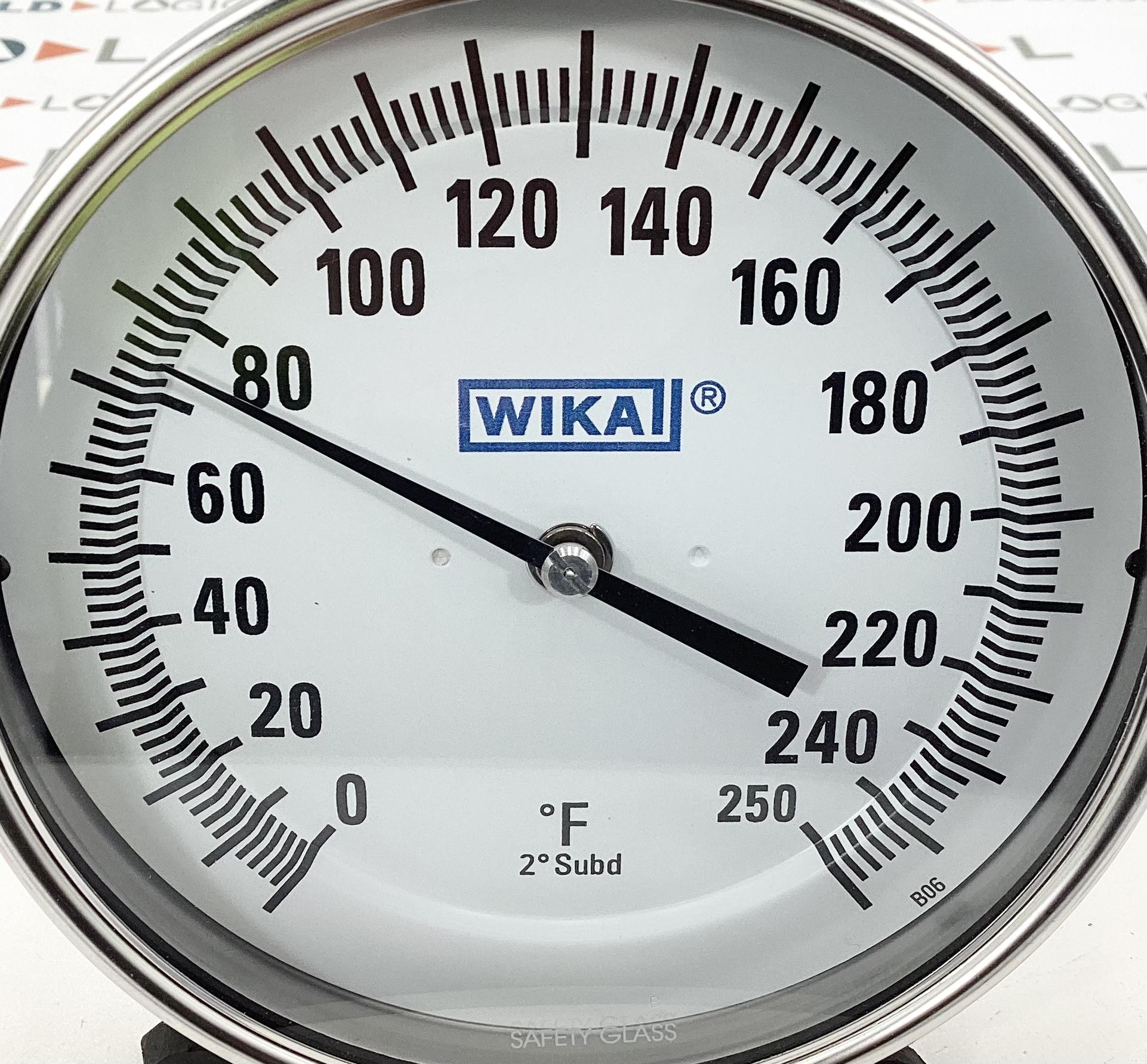 Gauge, Temperature, 1/2"x5"x6", 0-250°F