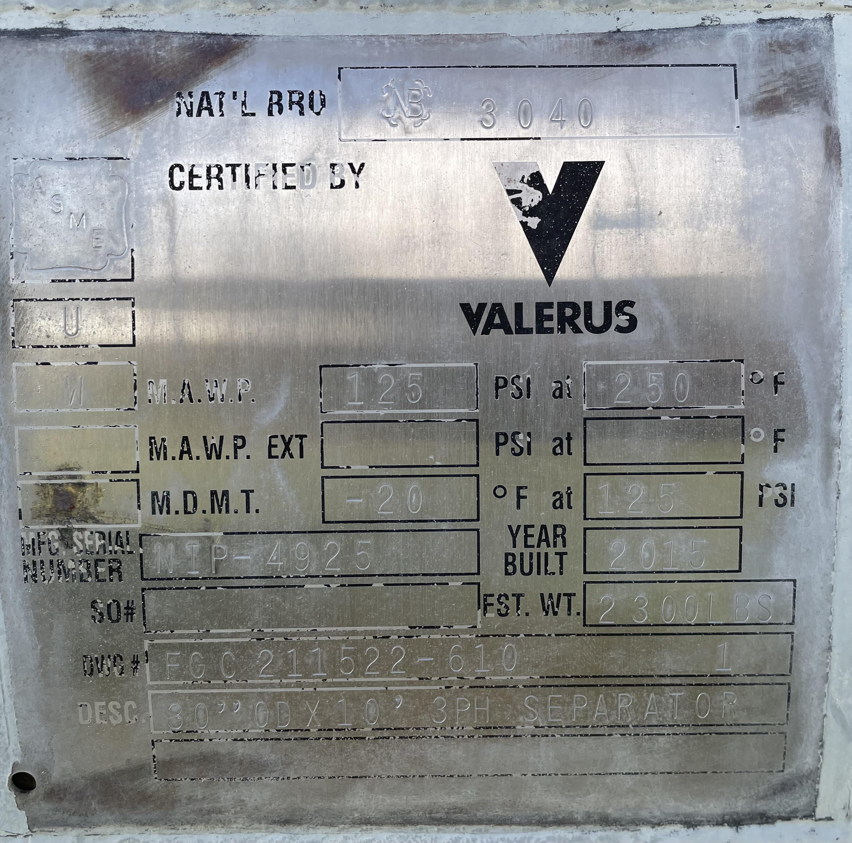 Used Stabilizer, 1500 bpd