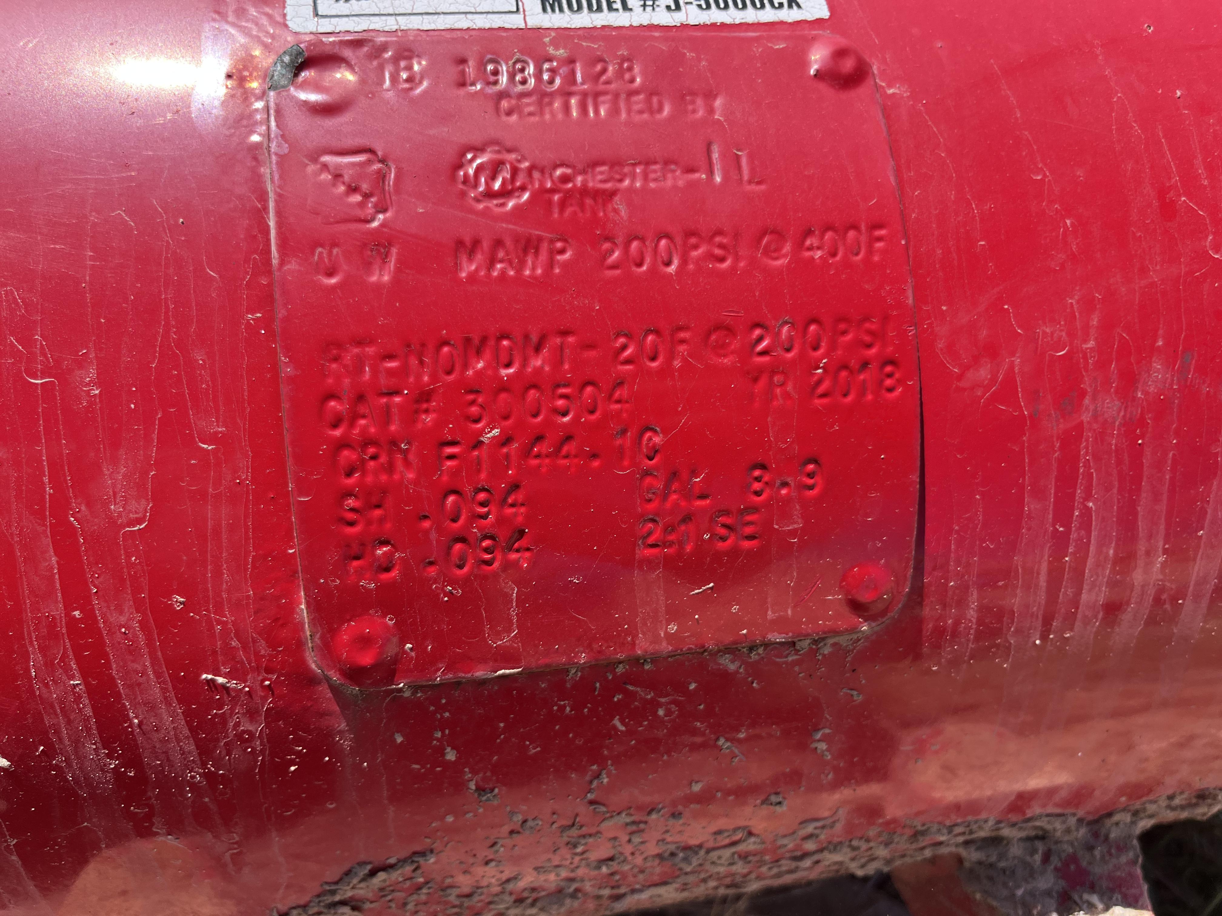 Used Blowcase, Horizontal, 8.9 gal, 200#