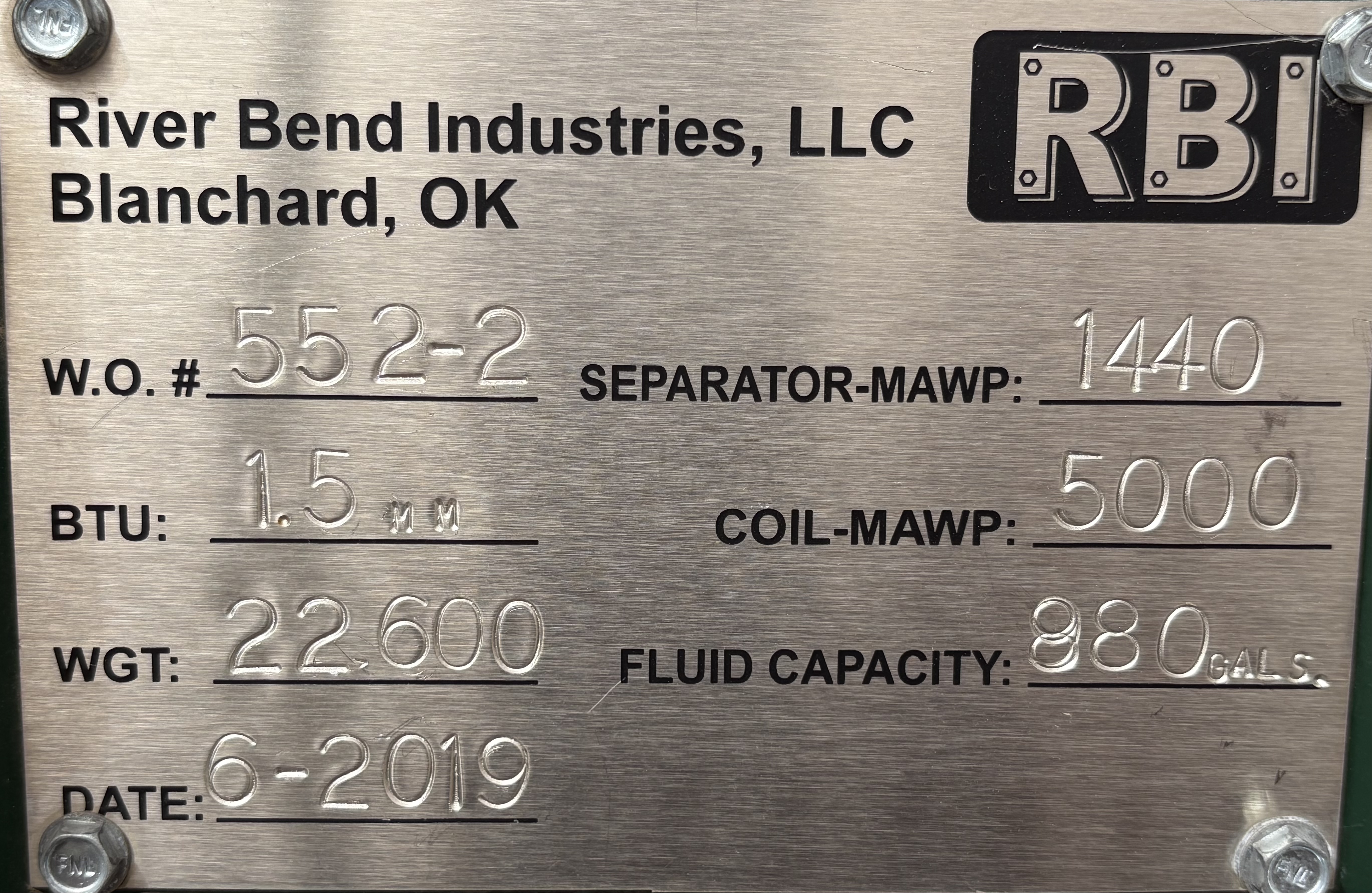 GPU, Single, 30"x8', 1440, 1.5 mmbtu