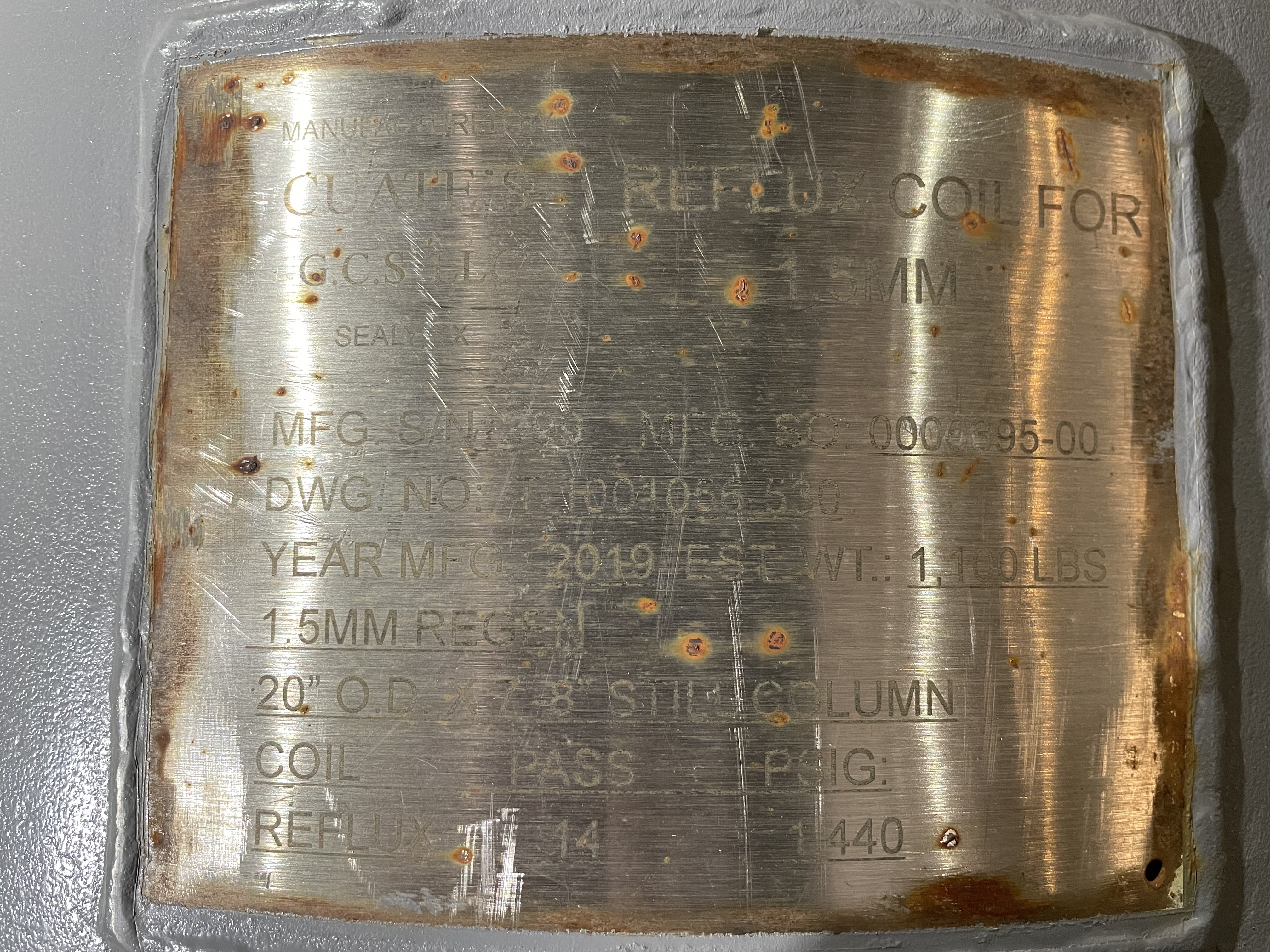 Dehy, Regen, 1.5 MMBTU