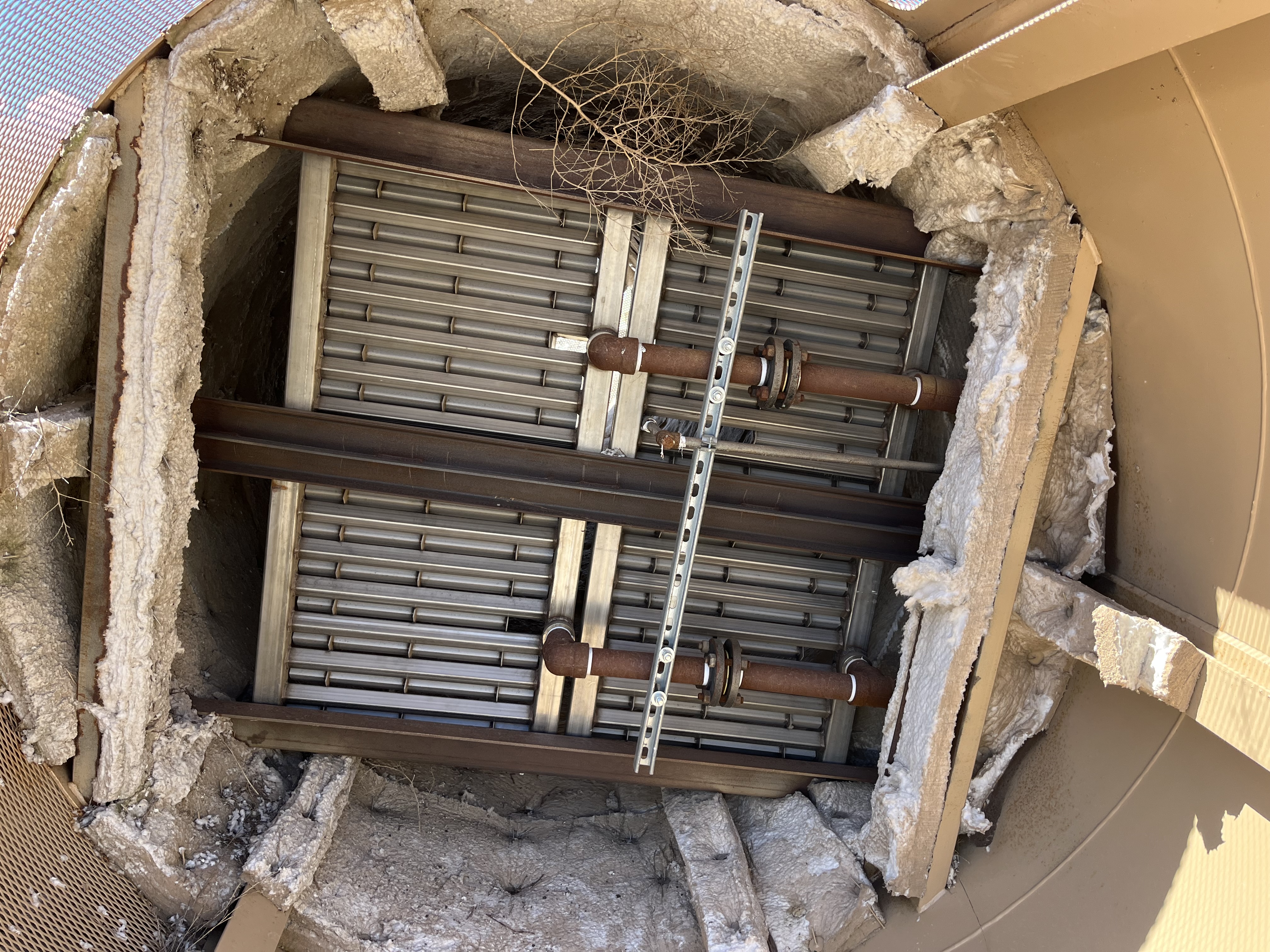 Used Combustor / Flare, 84"x30', 53 MMBtu/hr