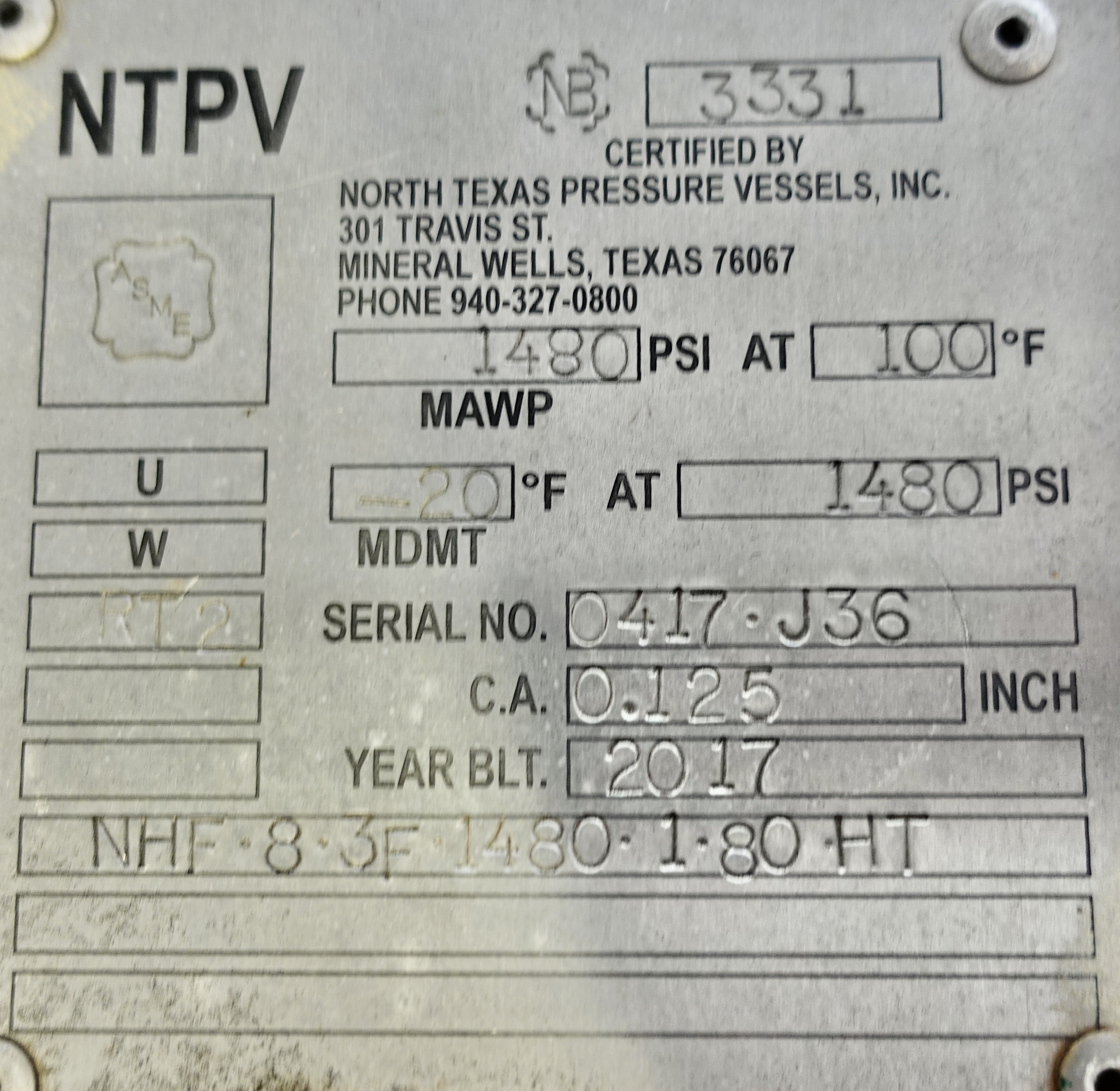 Used Glycol, Filter, 8"x8', 1480#