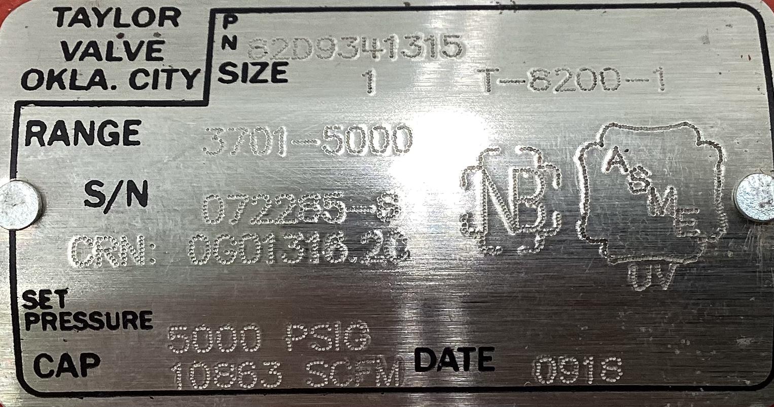 PRV, 1"x1", 5000#