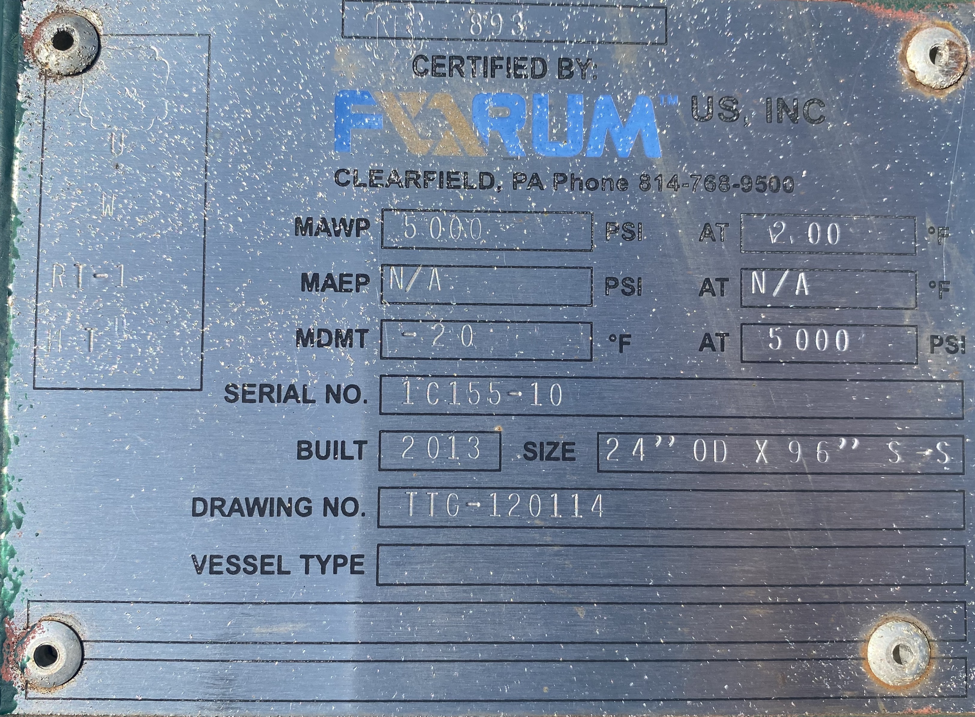 Used Sand Trap, Gravity, 24"x8', 5000#