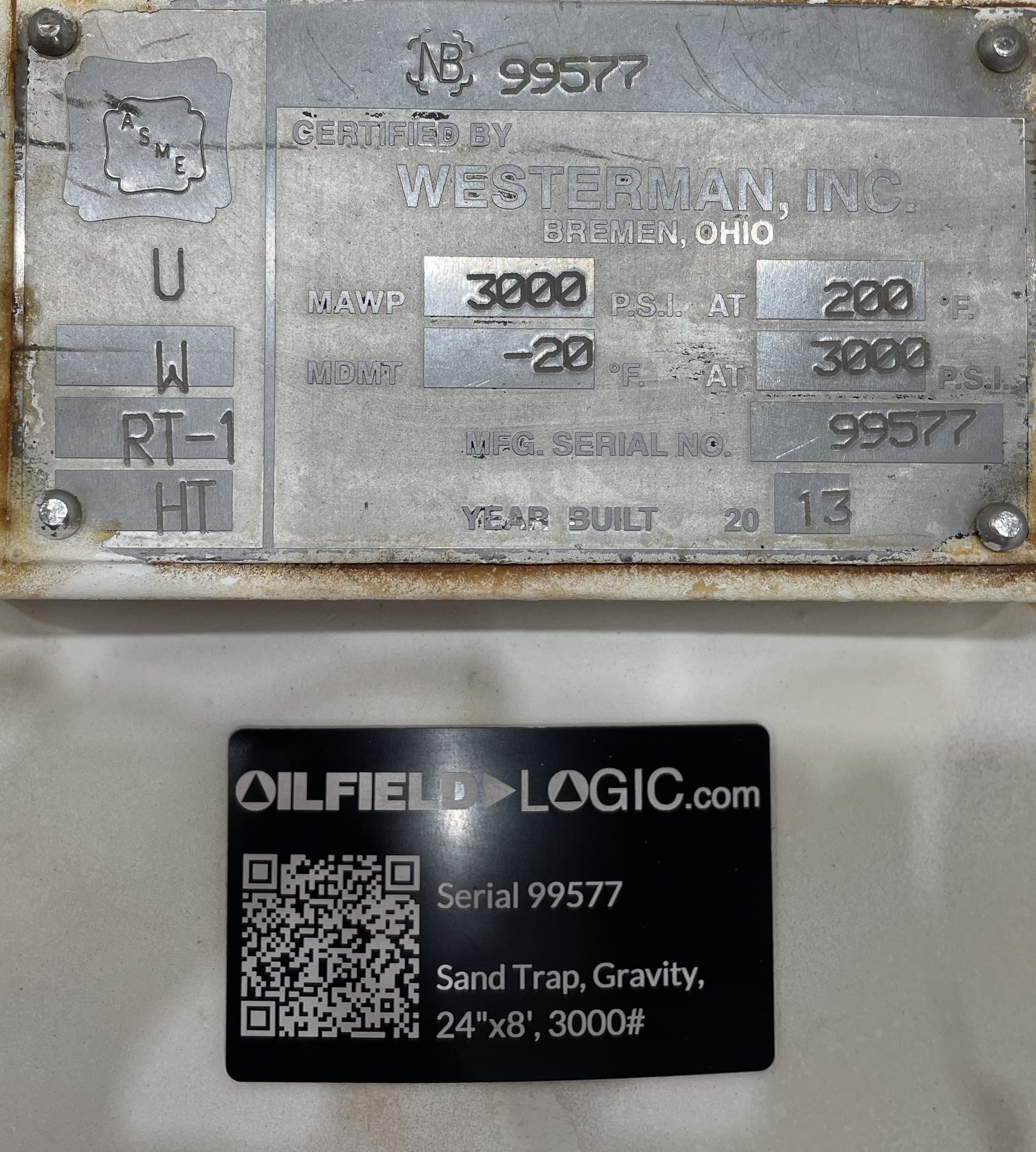 Used Sand Trap, Gravity, 24"x8', 3000#