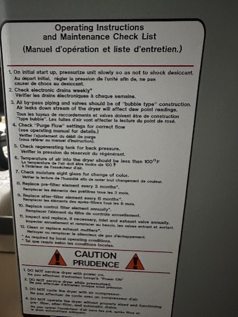 Instrument Air Package, 500HP