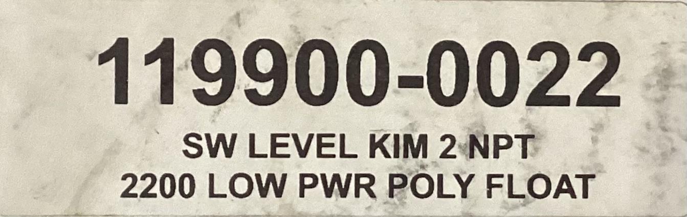 Switch, Level, 2" 2,000, Kimray