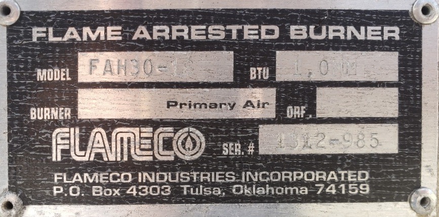 Used GPU, Single, 24"x10', 1440, 1 mmbtu, 3" 5000#