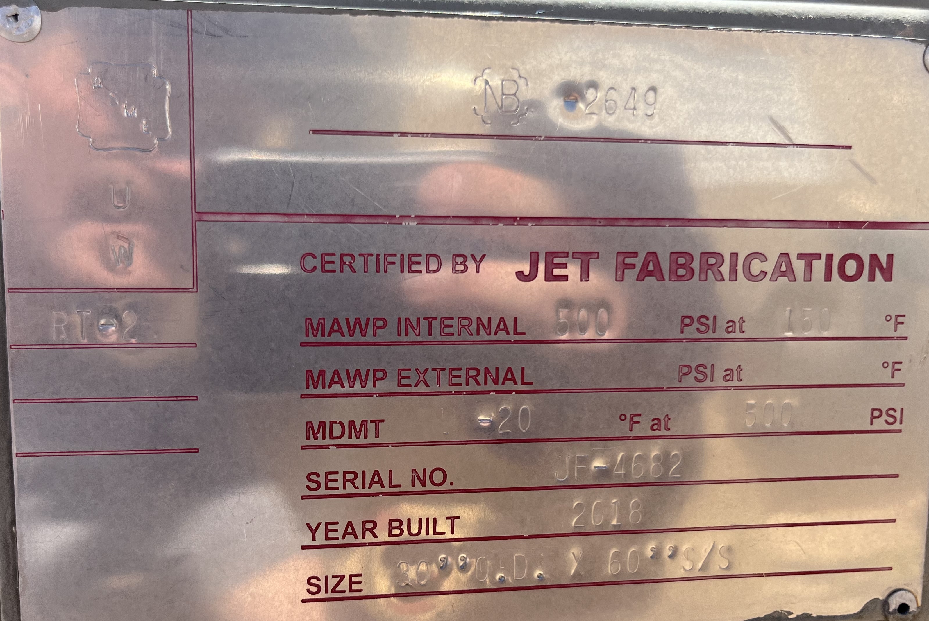 Used Separator, Horizontal, 2P, 30"x5', 500#