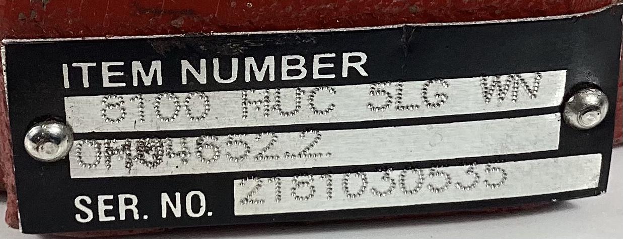 Closure, Hammer Union, 8" 1000# PSI, WN, Kimray