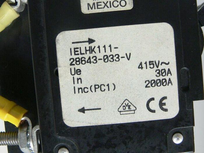 Used Schaffner AE 1601046A Power Line Filter w/ 30 amp Breakers FS4155-45-07-1