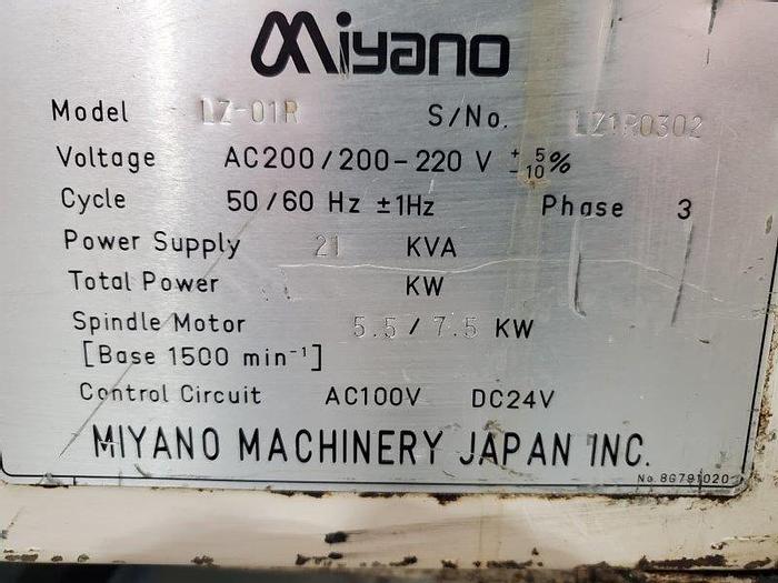 Used 2000 Miyano LZ-01R CNC Turning Center