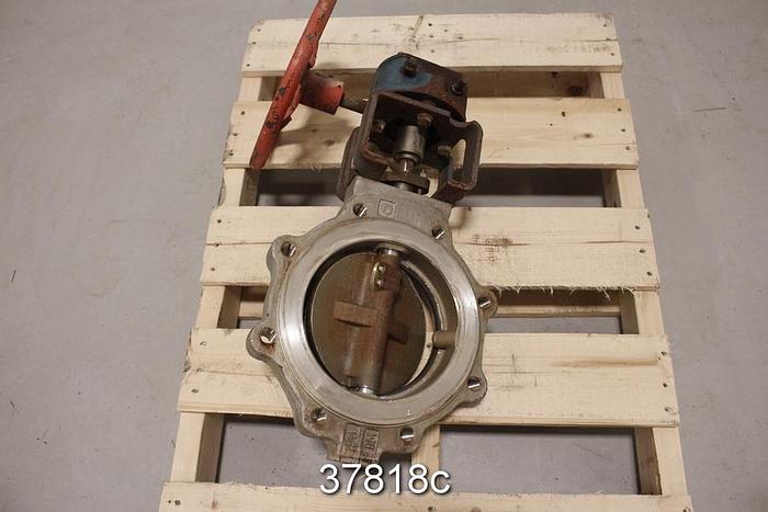 Used Neles Jamesbury 8" Hand Operated Butterfly Valve, 8 815l-11-3600MT #37818