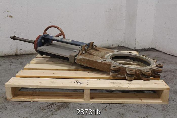 Used Fabri  14" Hand Operated Knife Gate Valve #28731