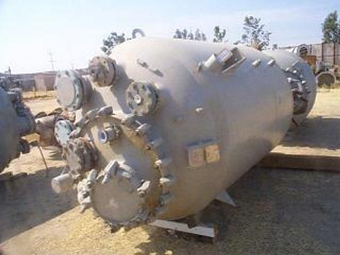 Used Reactor, 1,000 Gallon, Glass Lined, 100 PSI, Jkt, Pfaudler, #S731115
