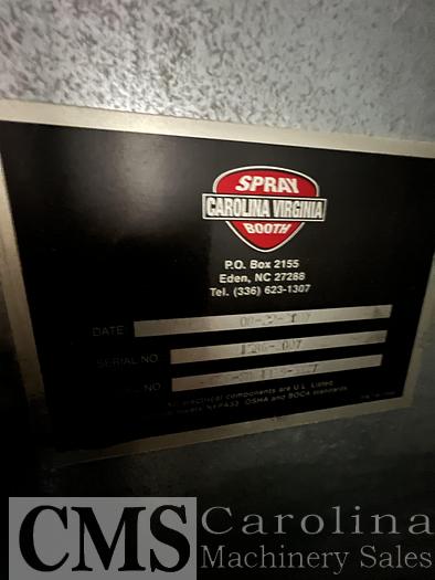 Used Carolina Virginia 14x27 Spray Booth