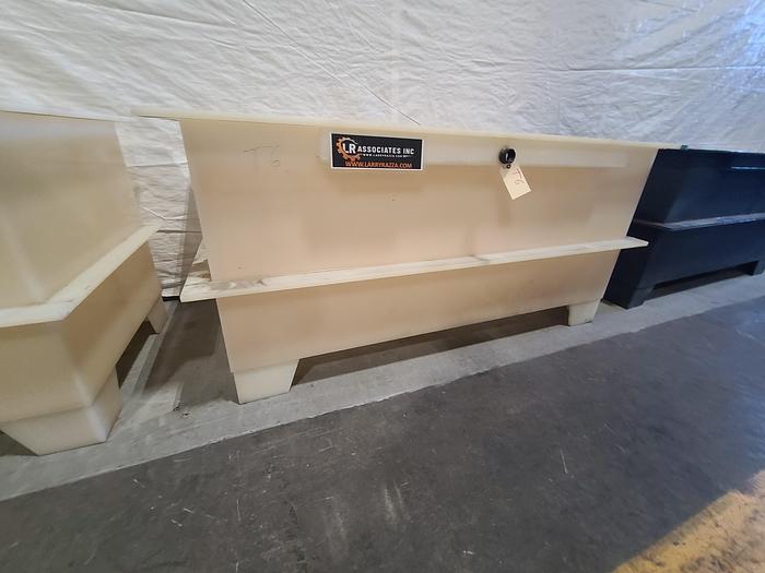 Used Polypro Tank Counter Flow Rinse side and bottom support 70" x 28" x 29" Removable Partition