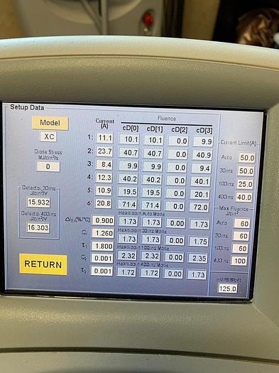 Used Lumenis XC Hair removal laser 400 MS ~ Single Owner~ Warranty~ Headroom= 1.73