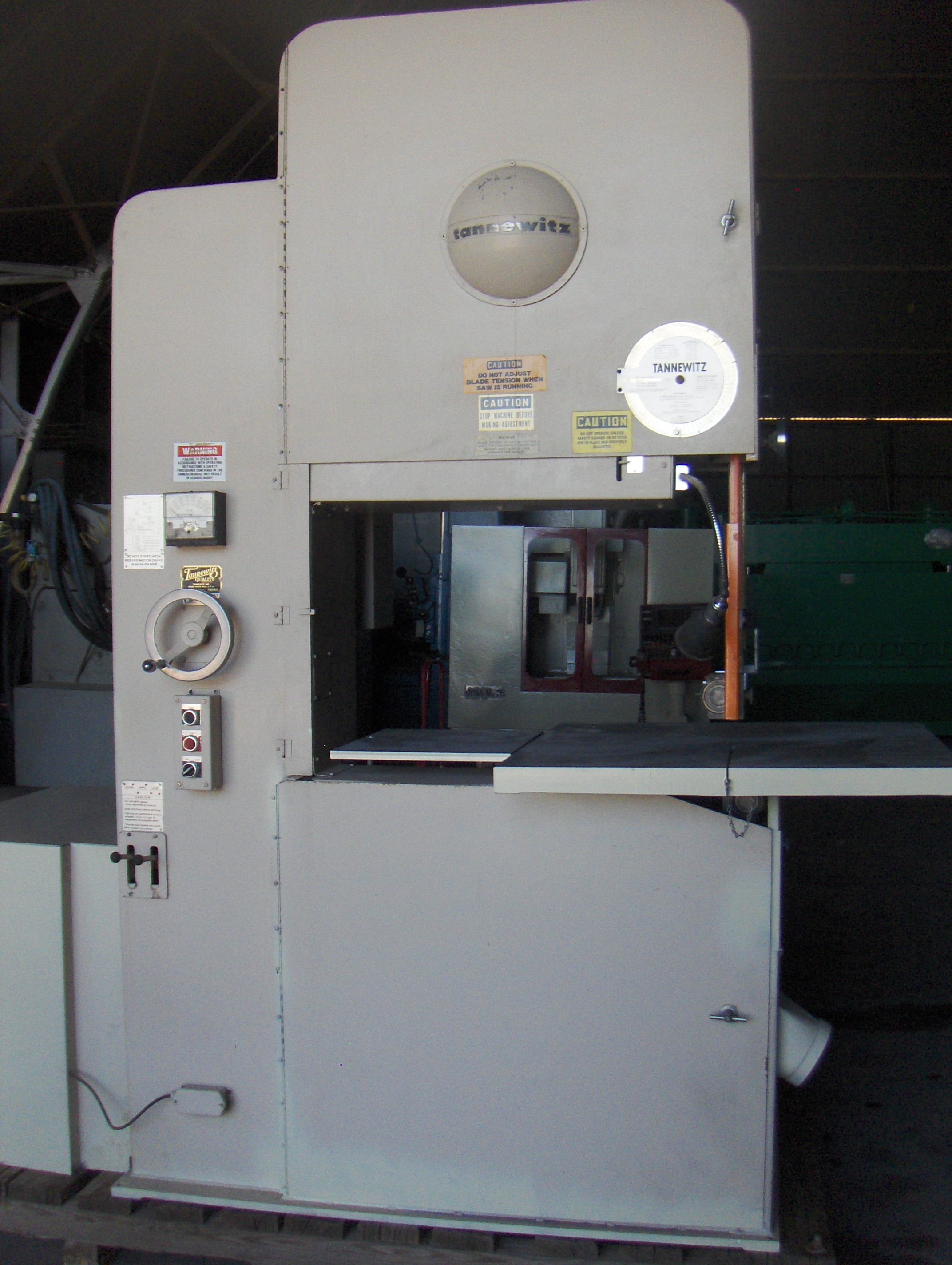 Used 36 Inch Tannewitz Mdl. GVTNE  Vert. Band Saw